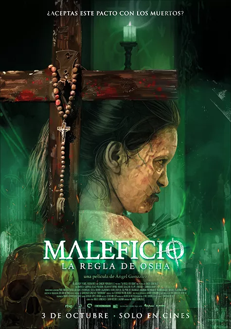 Carátula de la película Maleficio (La regla de Osha) Pelicula Maleficio La regla de Osha, terror thriller, director Ángel González