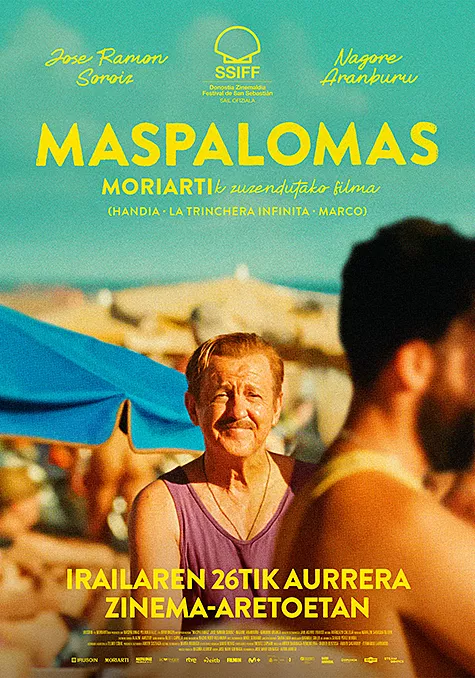 Carátula de la película Maspalomas (EUSK) Pelicula Maspalomas EUSK, drama, director Jose Mari Goenaga y Aitor Arregi
