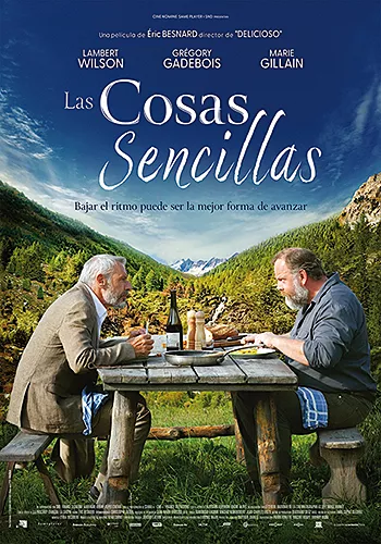Caràtula de la pel.lícula Las cosas sencillas Pelicula Las cosas sencillas, comedia drama, director Éric Besnard