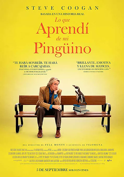 Carátula de la película Lo que aprendí de mi pingüino Pelicula Lo que aprendí de mi pingüino, drama, director Peter Cattaneo