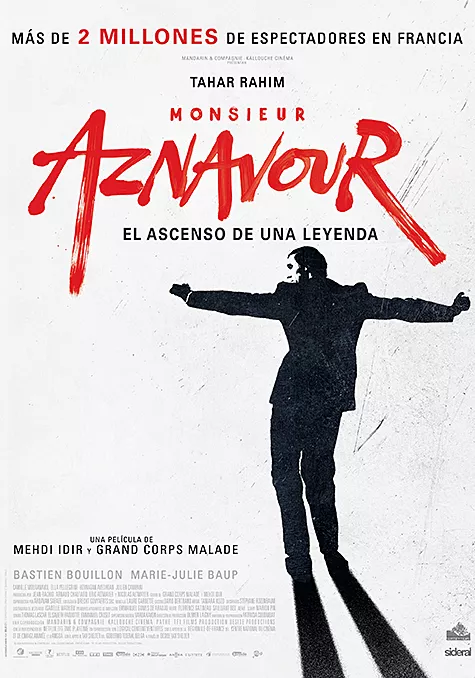 Carátula de la película Monsieur Aznavour. El ascenso de una leyenda Pelicula Monsieur Aznavour. El ascenso de una leyenda, biografico drama, director Mehdi Idir y Grand Corps Malade