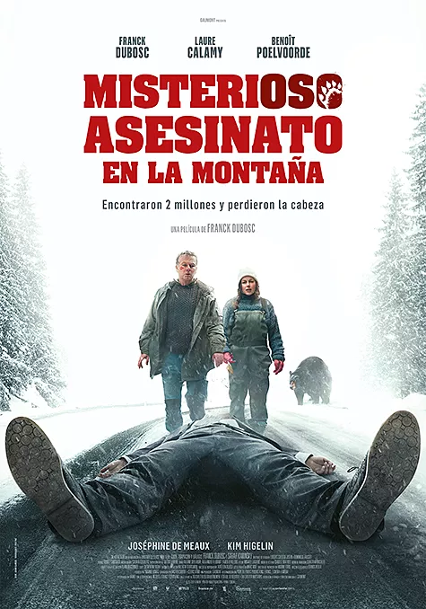 Caràtula de la pel.lícula Misterioso asesinato en la montaña Pelicula Misterioso asesinato en la montaña, comedia thriller, director Franck Dubosc