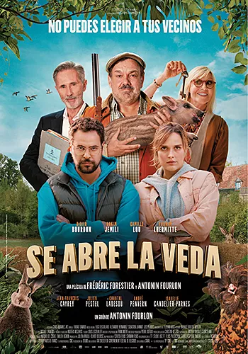 Carátula de la película Se abre la veda Pelicula Se abre la veda, comedia, director Frederic Forestier y Antonin Fourlon