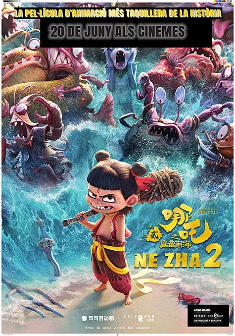Carátula de la película Ne Zha 2 (CAT) Pelicula Ne Zha 2 CAT, animacion aventuras, director Yang Yu