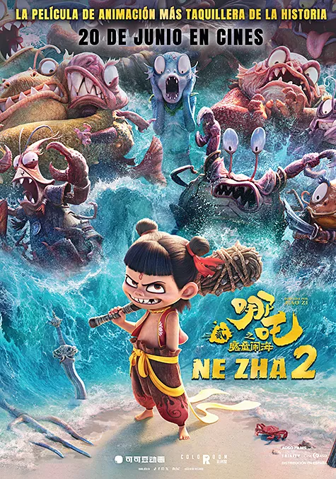 Carátula de la película Ne Zha 2 Pelicula Ne Zha 2, animacion aventuras, director Yang Yu