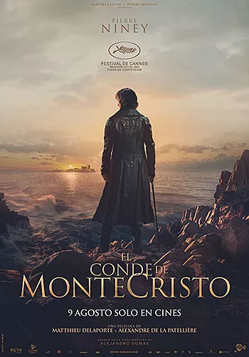 Carátula de la película El conde de Montecristo Pelicula El conde de Montecristo, accion aventuras, director Alexandre de La Patellière y Matthieu Delaporte