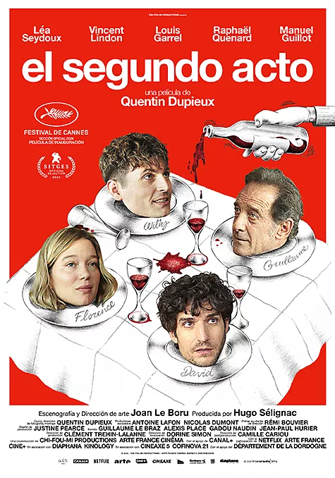 Pelicula El segundo acto, comedia, director Quentin Dupieux
