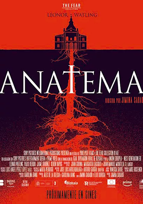 Carátula de la película Anatema Pelicula Anatema, terror thriller, director Jimina Sabadú