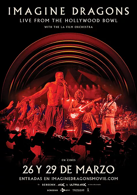 Pelicula Imagine Dragons. Live from The Hollywood Bowl, musical concierto, director Vincent Adam Paul