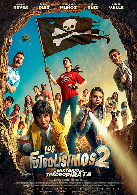 Pelicula Los futbolsimos 2. El misterio del tesoro pirata, aventuras comedia, director Miguel ngel Lamata