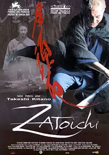 Pelicula Zatoichi, accio, director Takeshi Kitano
