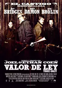 Pelicula Valor de ley, western, director Joel Coen y Ethan Coen