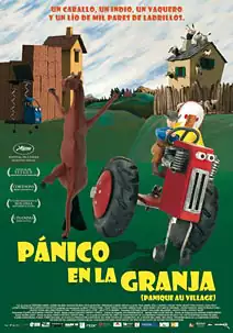 Pelicula Pnico en la granja, animacion, director Vincent Patar y Stphane Aubier