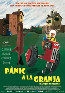 Pelicula Pnic a la granja CAT, animacion, director Vincent Patar y Stphane Aubier