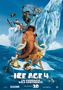 Pelicula Ice Age 4. La formació dels continents CAT 3D, animacio, director Mike Thurmeier i Steve Martino