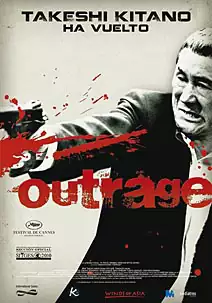 Pelicula Outrage, thriller, director Takeshi Kitano