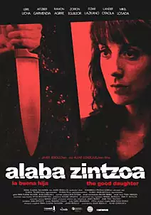 Pelicula Alaba Zintzoa La buena hija, thriller, director Javier Rebollo i Alvar Gordejuela