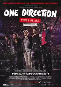 Pelicula One Direction: Where we are. The concert film, documental musical, director Paul Dugdale