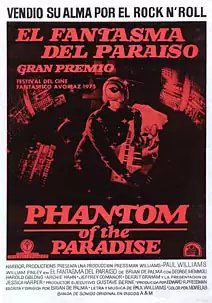 Pelicula El fantasma del paraso VOSE, musical, director Brian De Palma