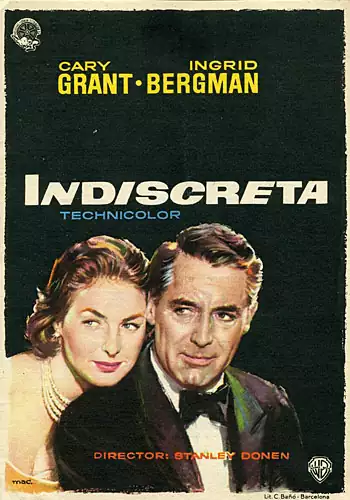 Pelicula Indiscreta VOSE, comedia romance, director Stanley Donen