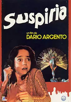 Caràtula de la pel.lícula Suspiria Pelicula Suspiria, terror, director Dario Argento