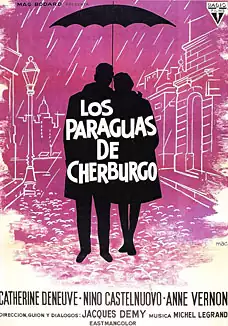 Pelicula Los paraguas de Cherburgo, musical, director Jacques Demy