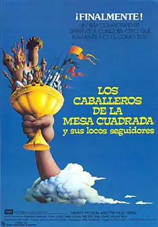 Pelicula Los caballeros de la Mesa Cuadrada y sus locos seguidores VOSE, comedia, director Terry Jones y Terry Gilliam