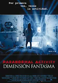 Pelicula Paranormal activity. Dimensin fantasma 3D, terror, director Gregory Plotkin