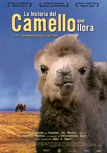 Pelicula La historia del camello que llora, documental, director Luigi Falorni y Byambasuren Davaa.
