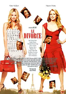 Pelicula Le divorce, comedia, director James Ivory