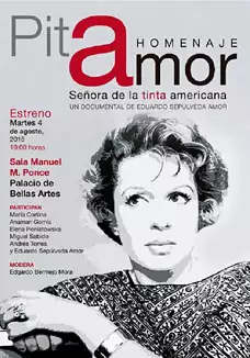 Pelicula Pita Amor: señora de la tinta americana, documental, director Eduardo Sepúlveda