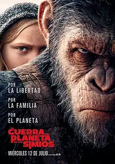 Pelicula La guerra del planeta de los simios, aventuras, director Matt Reeves