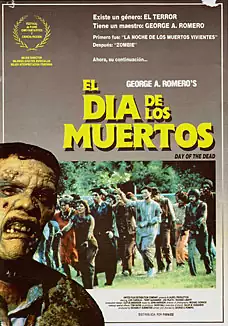 Pelicula El da de los muertos VOSE, terror, director George A. Romero
