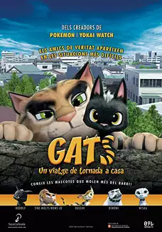 Pelicula Gats. Un viatge de tornada a casa CAT, animacion, director Mikinori Sakakibara y Kunihiko Yuyama