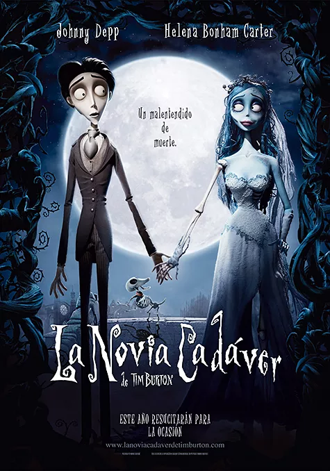 Carátula de la película La novia cadáver Pelicula La novia cadáver, drama, director Tim Burton y Mike Johnson